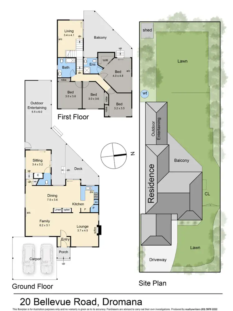 Floorplan of Homely house listing, 20 Bellevue Road, Dromana VIC 3936