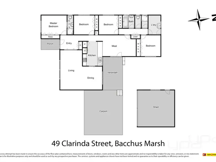 Floorplan of Homely house listing, 49 Clarinda Street, Bacchus Marsh VIC 3340