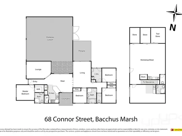 Floorplan of Homely house listing, 68 Connor Street, Bacchus Marsh VIC 3340