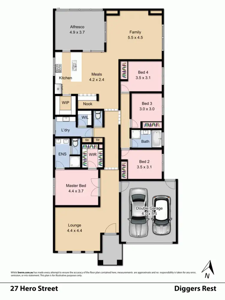 Floorplan of Homely house listing, 27 Hero Street, Diggers Rest VIC 3427