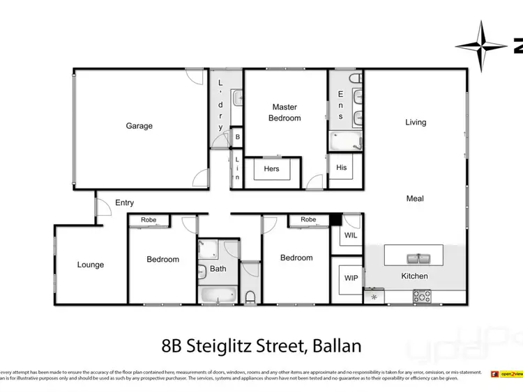Floorplan of Homely house listing, 8B Steiglitz Street, Ballan VIC 3342
