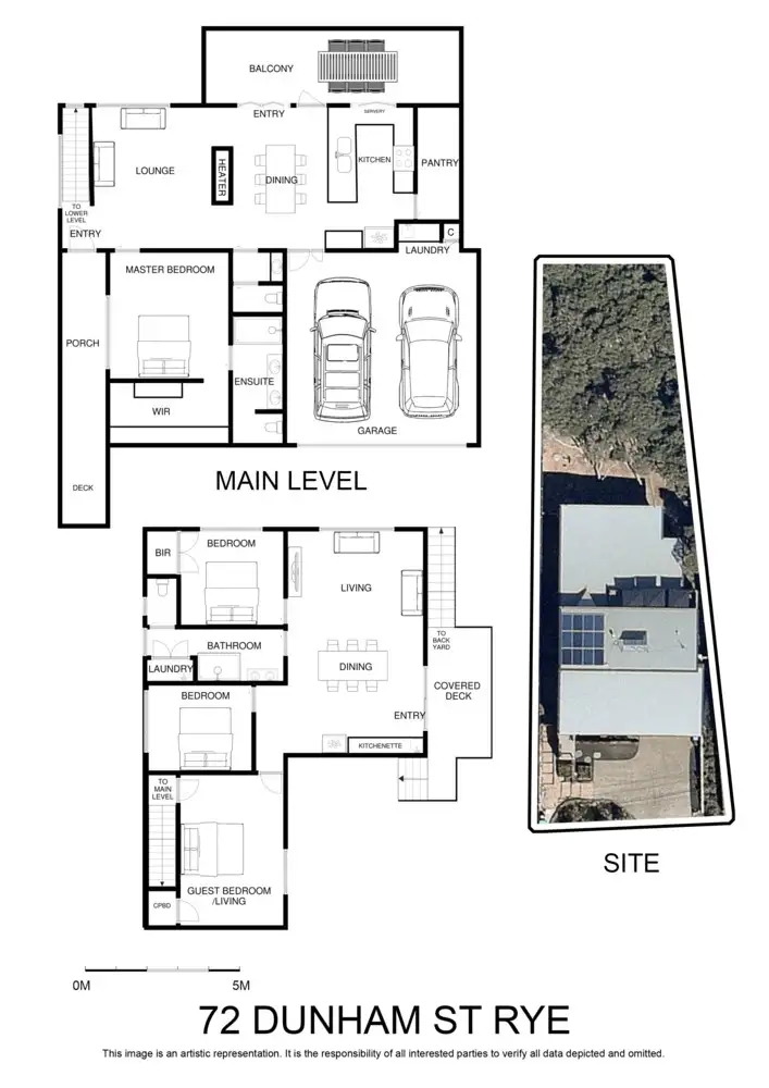 Floorplan of Homely house listing, 72 Dunham Street, Rye VIC 3941