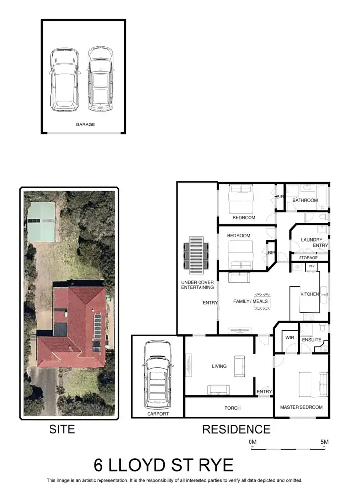 Floorplan of Homely house listing, 6 LLoyd Street, Rye VIC 3941