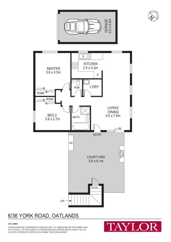 Floorplan of Homely villa listing, 6/36 York Street, Oatlands NSW 2117