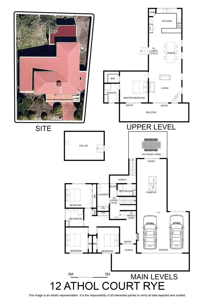 Floorplan of Homely house listing, 12 Athol Ct, Rye VIC 3941
