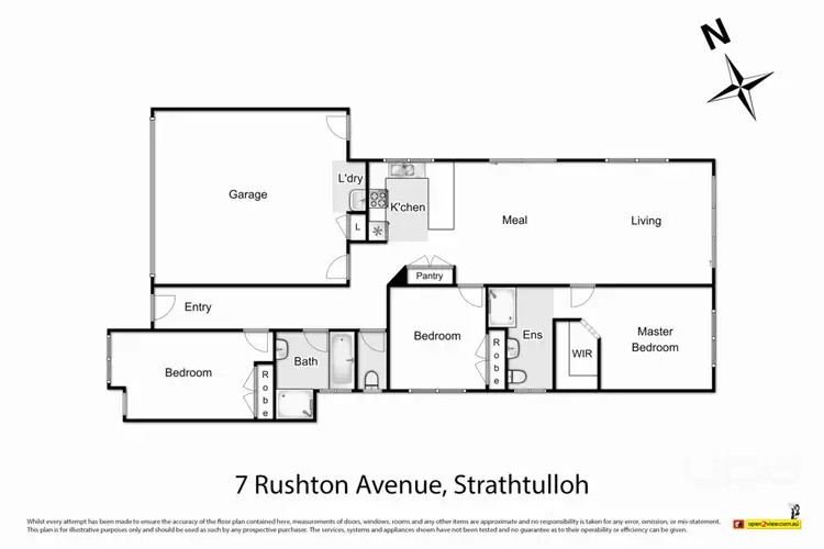 Floorplan of Homely house listing, 7 Rushton Avenue, Strathtulloh VIC 3338