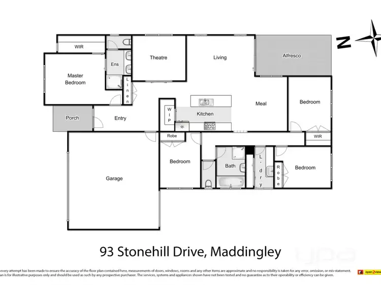 Floorplan of Homely house listing, 93 Stonehill Drive, Maddingley VIC 3340