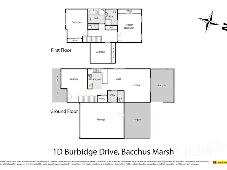 Floorplan of Homely townhouse listing, 1D Burbidge Drive, Bacchus Marsh VIC 3340