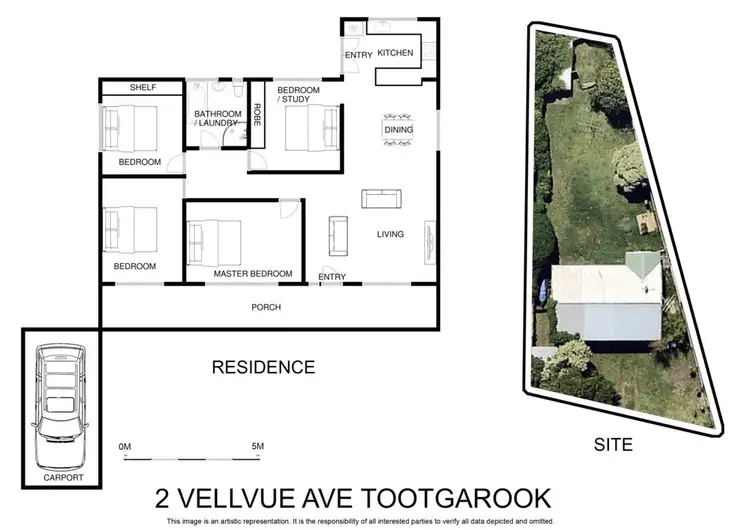Floorplan of Homely house listing, 2 Vellvue Avenue, Tootgarook VIC 3941