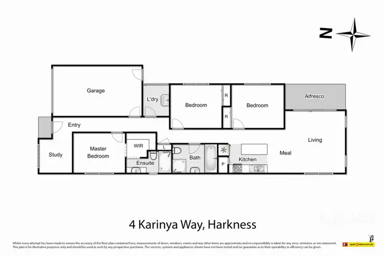 Floorplan of Homely house listing, 4 Karinya Way, Harkness VIC 3337
