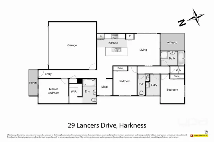 Floorplan of Homely house listing, 29 Lancers Drive, Harkness VIC 3337
