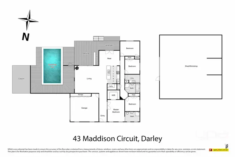 Floorplan of Homely house listing, 43 Maddison Circuit, Darley VIC 3340