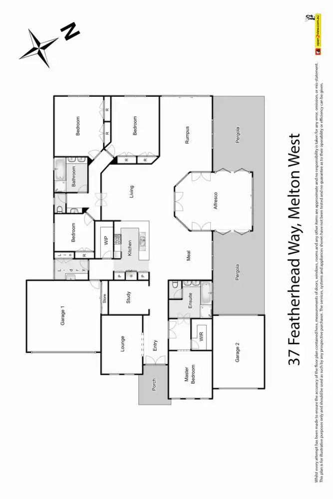 Floorplan of Homely house listing, 37 Featherhead Way, Harkness VIC 3337