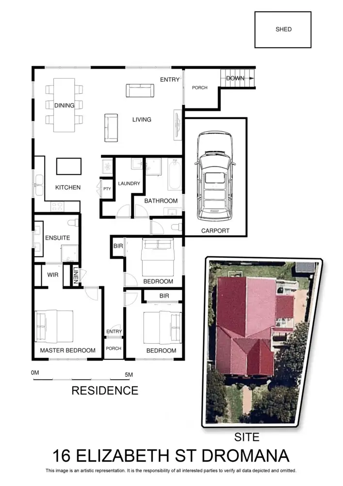 Floorplan of Homely house listing, 16 Elizabeth Avenue, Dromana VIC 3936