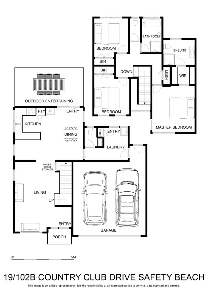 Floorplan of Homely townhouse listing, 19/102B Country Club Drive, Safety Beach VIC 3936