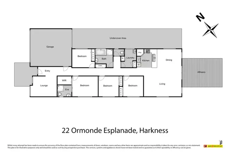 Floorplan of Homely house listing, 22 Ormonde Esplanade, Harkness VIC 3337