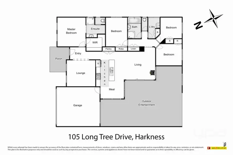 Floorplan of Homely house listing, 105 Long Tree Drive, Harkness VIC 3337
