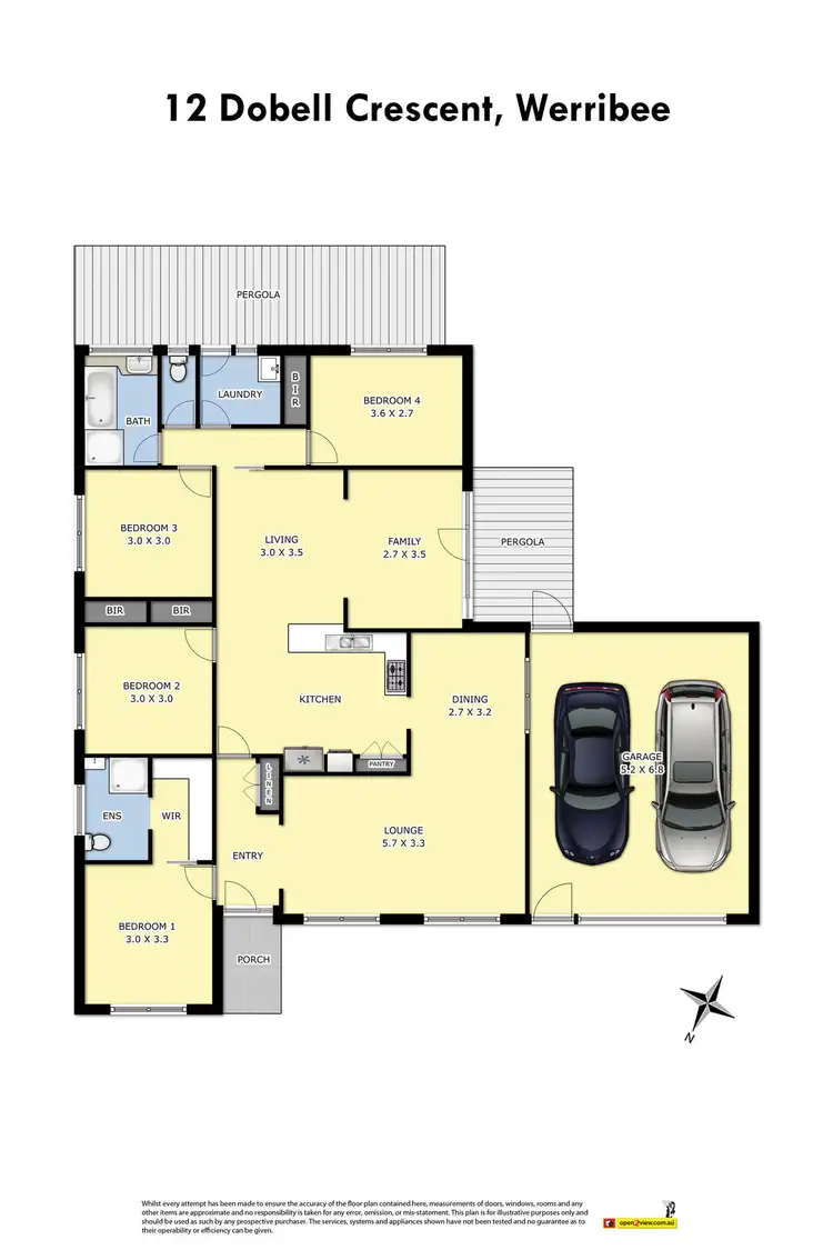 Floorplan of Homely house listing, 12 Dobell Crescent, Werribee VIC 3030