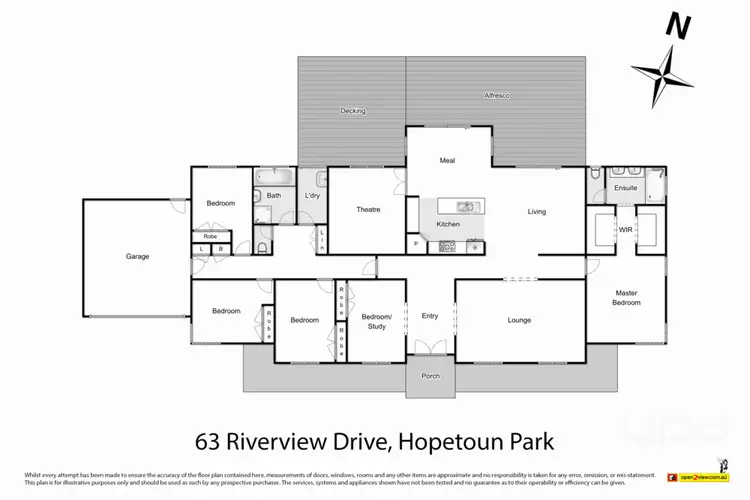 Floorplan of Homely house listing, 63 Riverview Drive, Hopetoun Park VIC 3340