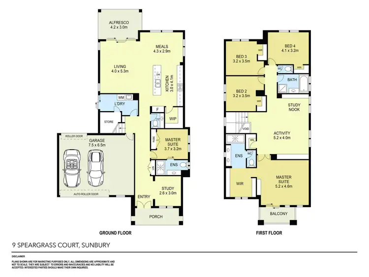 Floorplan of Homely house listing, 9 Speargrass Court, Sunbury VIC 3429