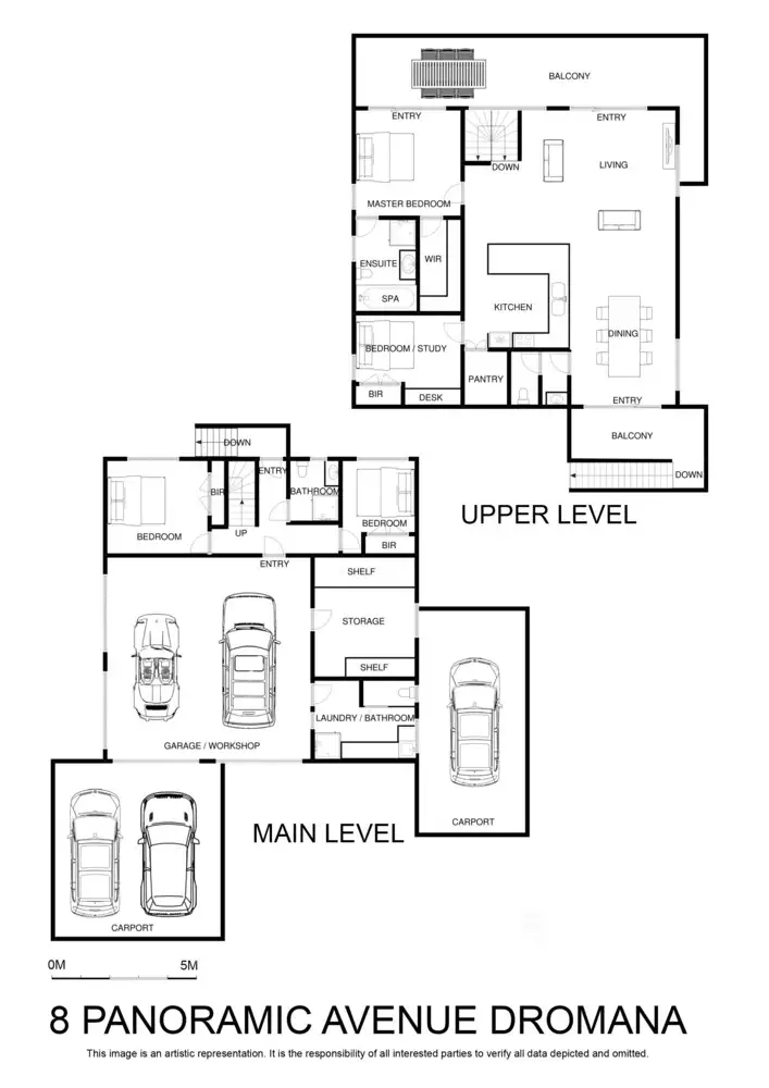 Floorplan of Homely house listing, 8 Panoramic Avenue, Dromana VIC 3936