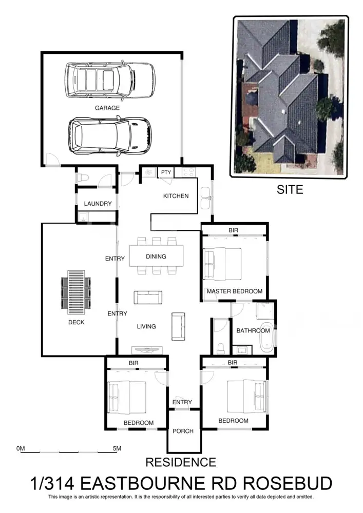 Floorplan of Homely townhouse listing, 1 /314 Eastbourne Road, Rosebud VIC 3939