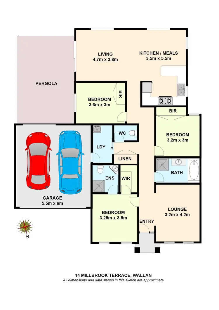 Floorplan of Homely house listing, 14 Millbrook Terrace, Wallan VIC 3756
