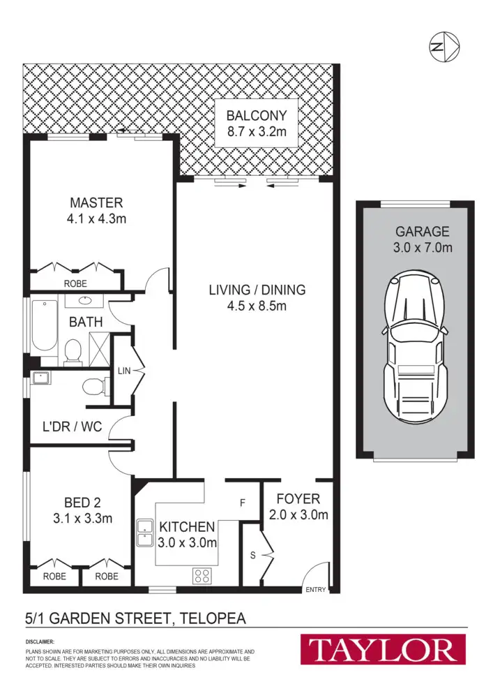 Floorplan of Homely unit listing, 5/1 Garden Street, Telopea NSW 2117