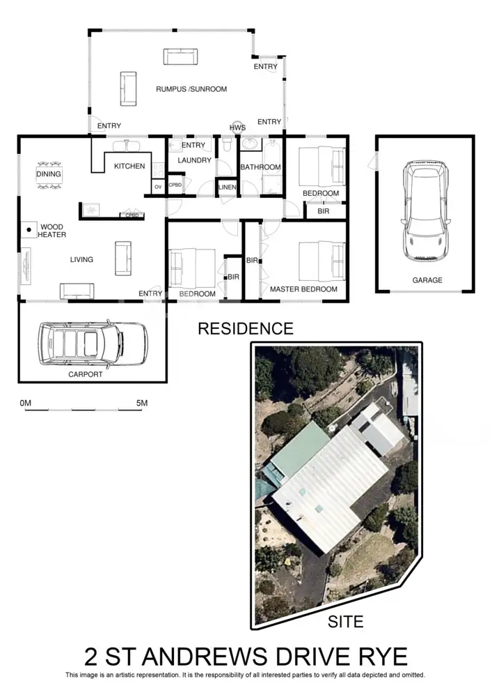 Floorplan of Homely house listing, 2 St Andrews Drive, Rye VIC 3941