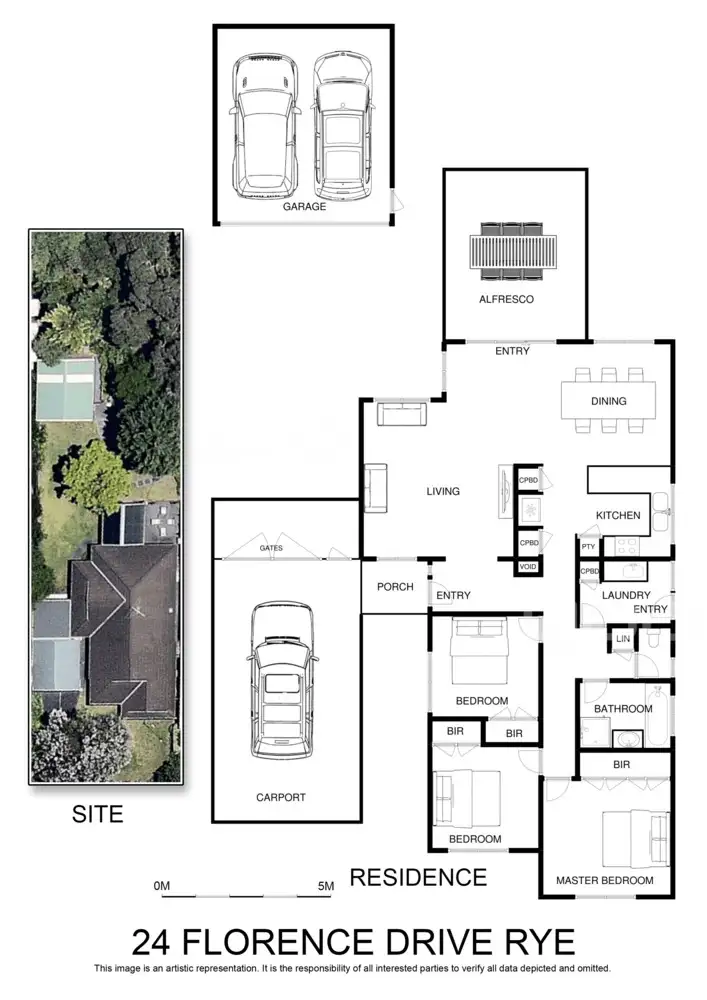 Floorplan of Homely house listing, 24 Florence Drive, Rye VIC 3941