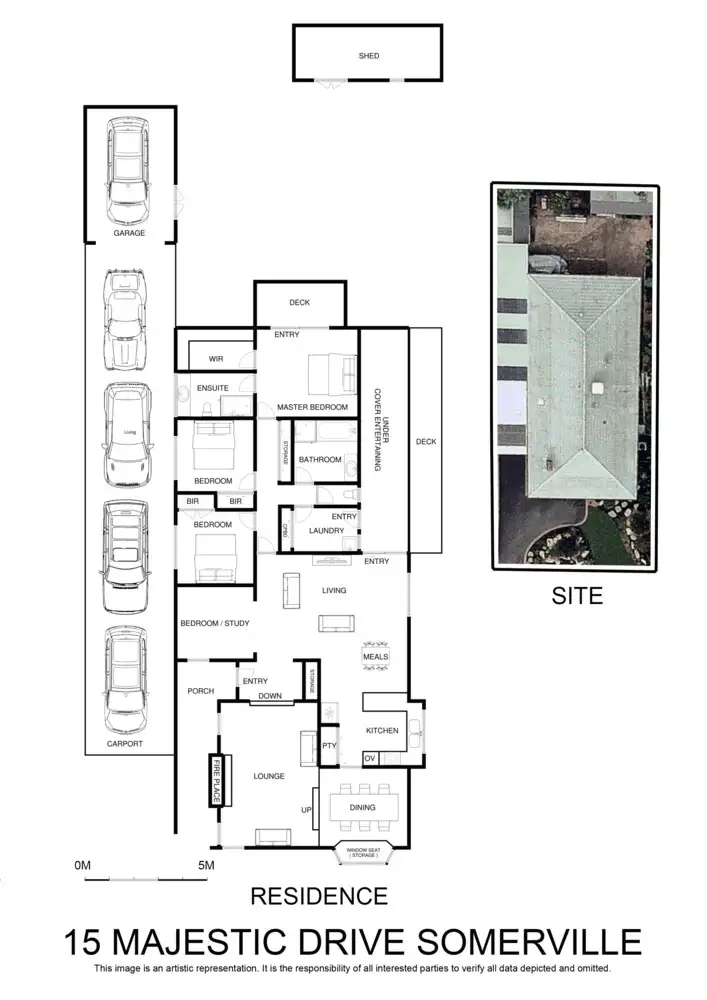 Floorplan of Homely house listing, 15 Majestic Drive, Somerville VIC 3912