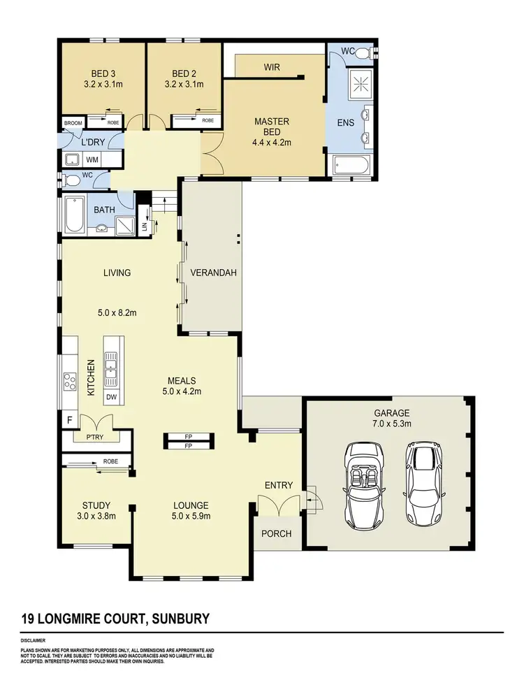Floorplan of Homely house listing, 19 Longmire Court, Sunbury VIC 3429