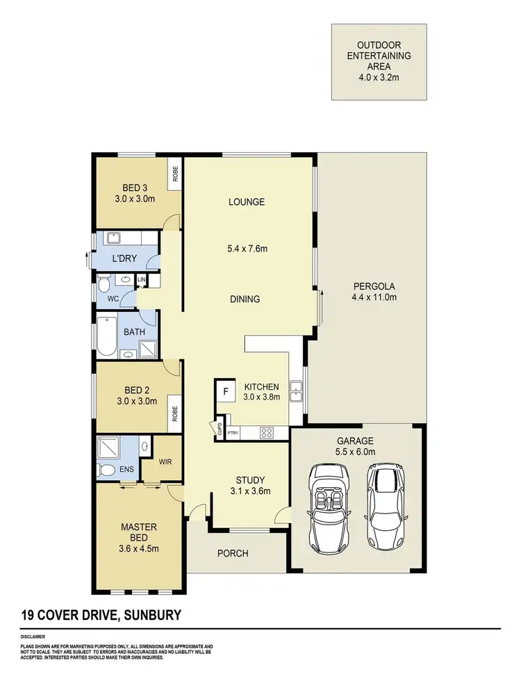 Floorplan of Homely house listing, 19 Cover Drive, Sunbury VIC 3429