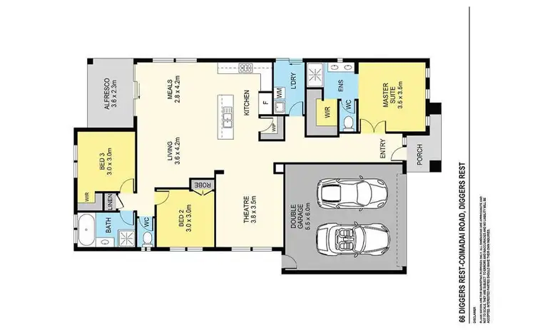 Floorplan of Homely house listing, 66 Diggers Rest - Coimadai Road, Diggers Rest VIC 3427