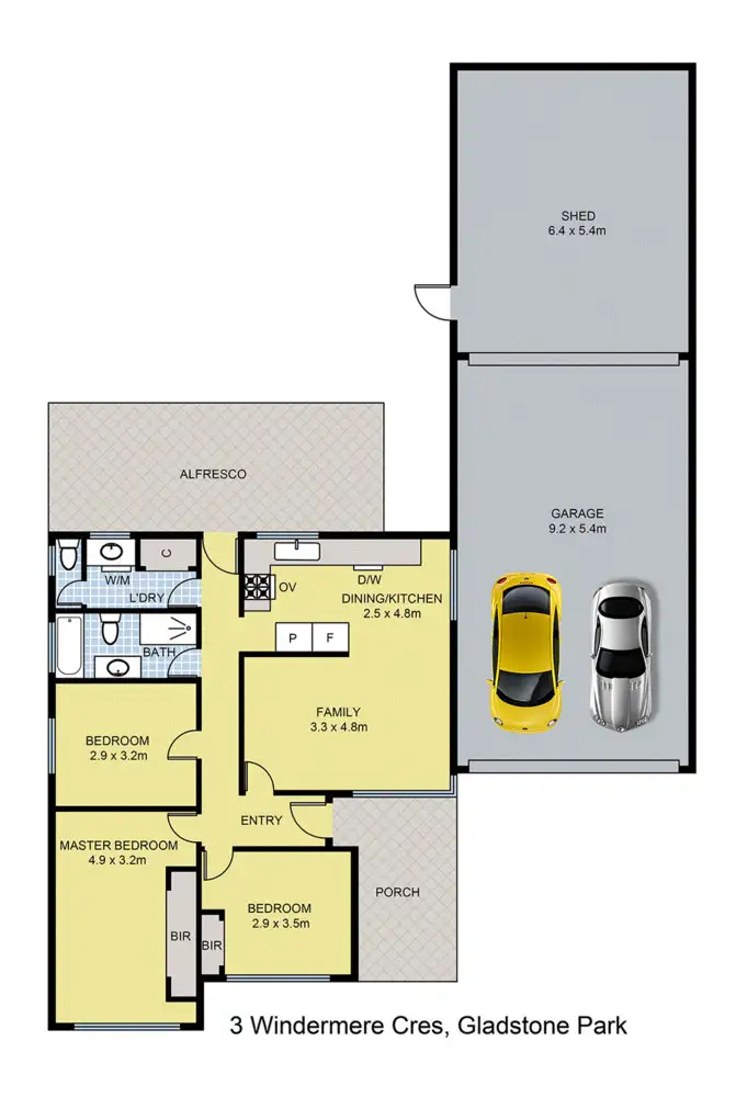 Floorplan of Homely house listing, 3 Windermere Crescent, Gladstone Park VIC 3043