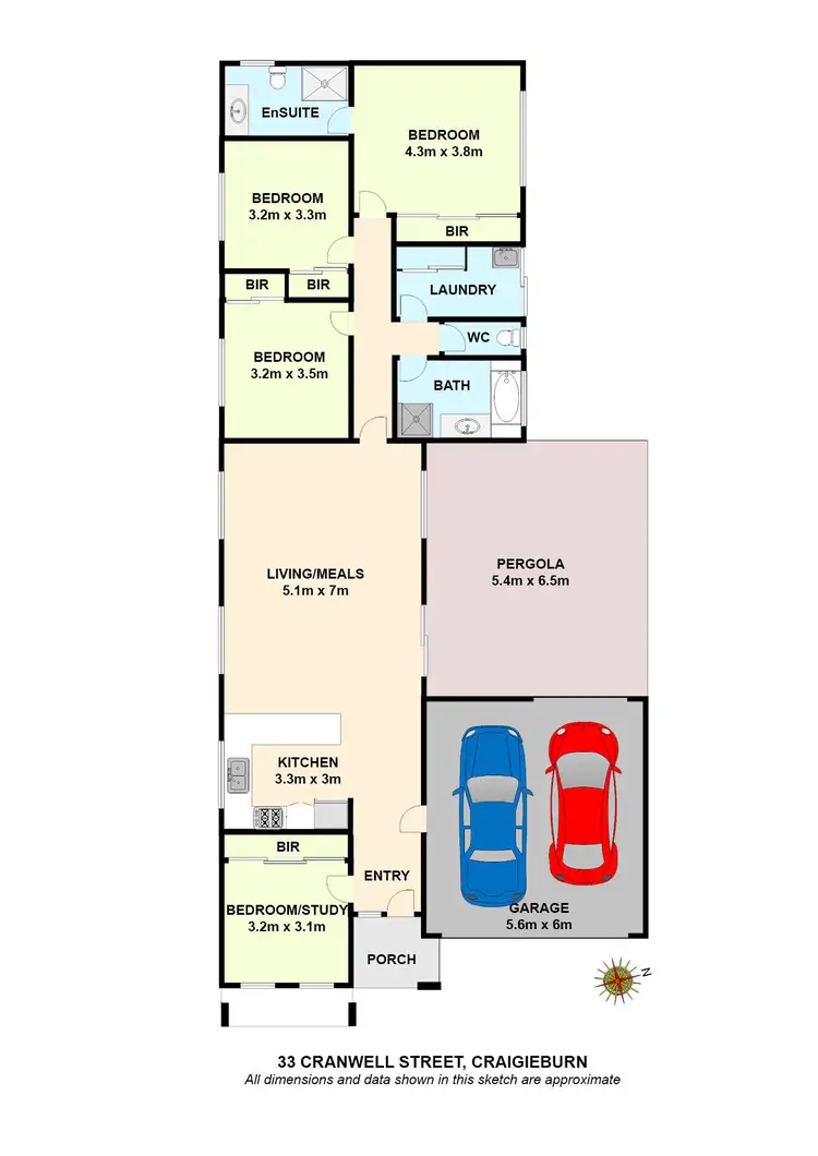 Floorplan of Homely house listing, 33 Cranwell Street, Craigieburn VIC 3064