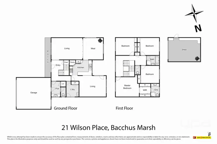 Floorplan of Homely house listing, 21 Wilson Place, Bacchus Marsh VIC 3340