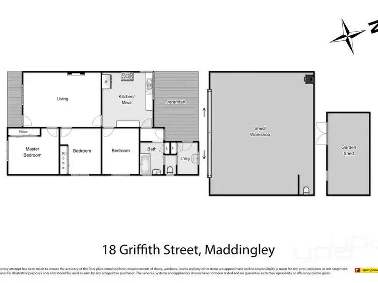 Floorplan of Homely house listing, 18 Griffith Street, Maddingley VIC 3340