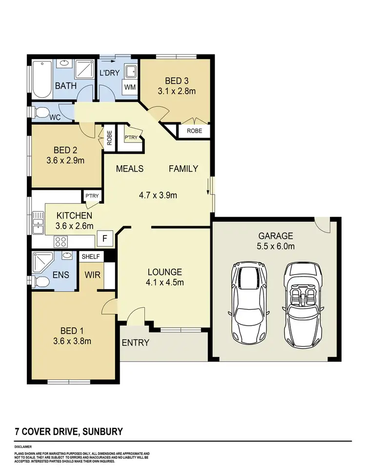 Floorplan of Homely house listing, 7 Cover Drive, Sunbury VIC 3429