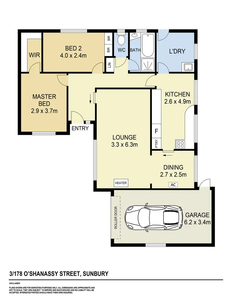 Floorplan of Homely unit listing, 3/178 O'Shanassy Street, Sunbury VIC 3429