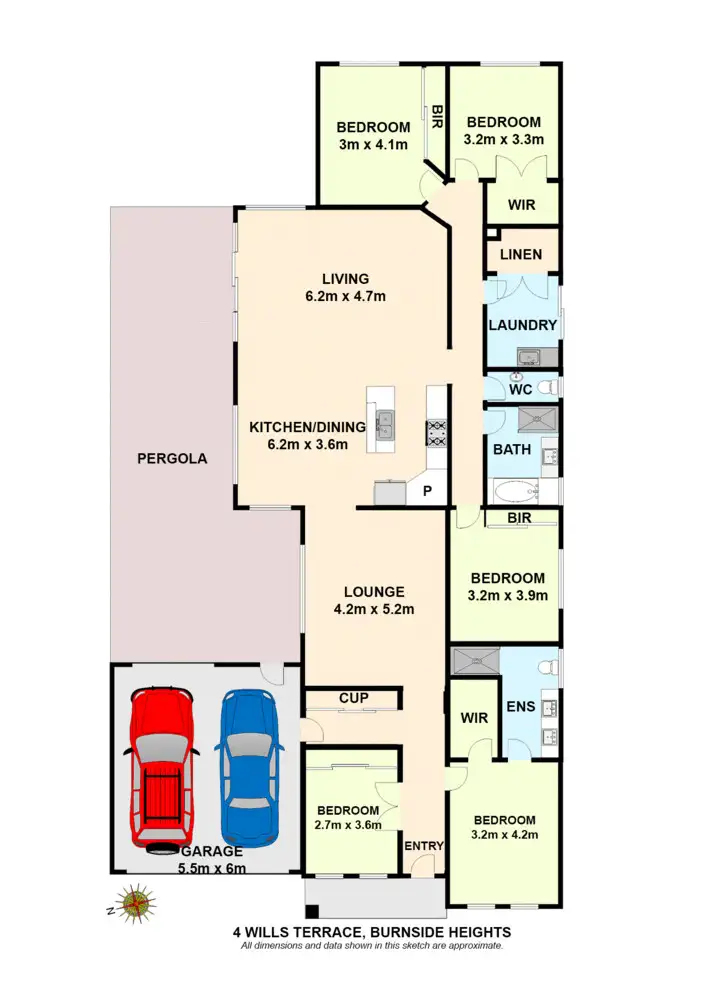 Floorplan of Homely house listing, 4 Wills Terrace, Burnside Heights VIC 3023