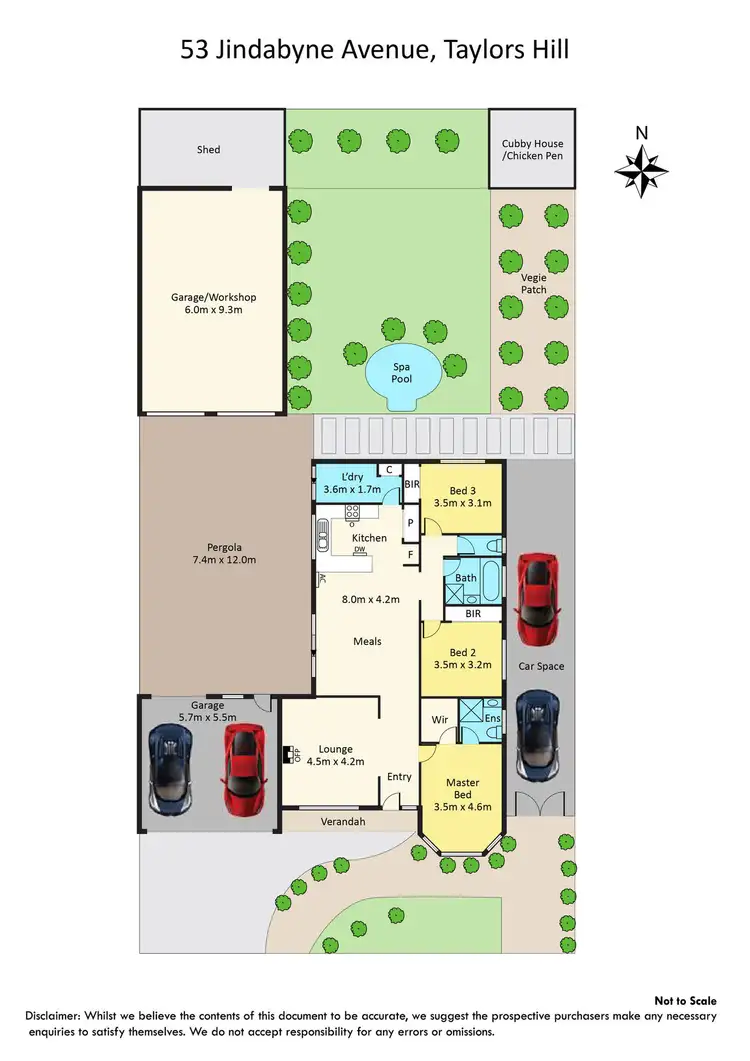 Floorplan of Homely house listing, 53 Jindabyne Avenue, Taylors Hill VIC 3037