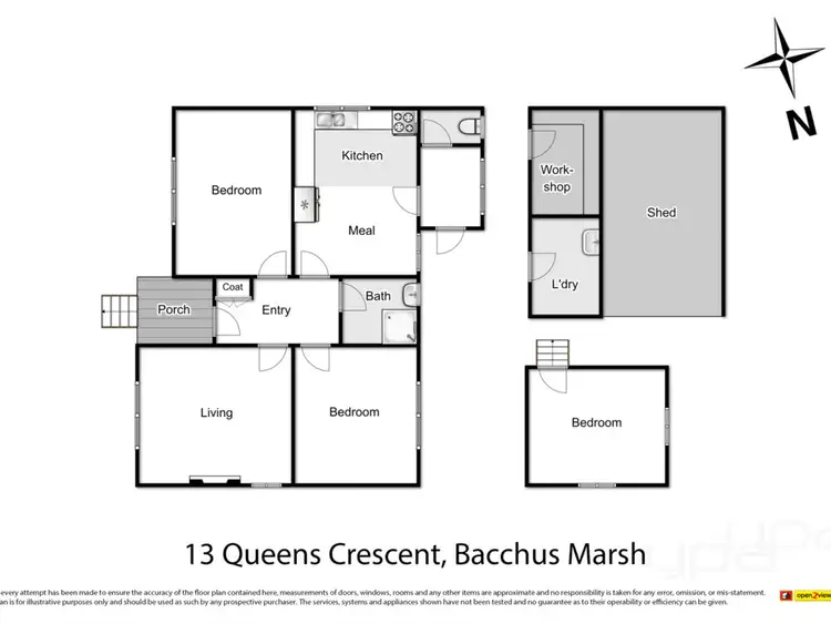 Floorplan of Homely house listing, 13 Queens Crescent, Bacchus Marsh VIC 3340