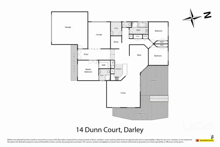 Floorplan of Homely house listing, 14 Dunn Court, Darley VIC 3340