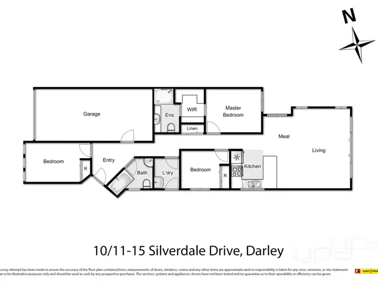 Floorplan of Homely unit listing, 10/11-15 Silverdale Drive, Darley VIC 3340