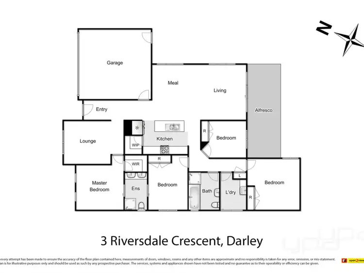 Floorplan of Homely house listing, 3 Riversdale Crescent, Darley VIC 3340