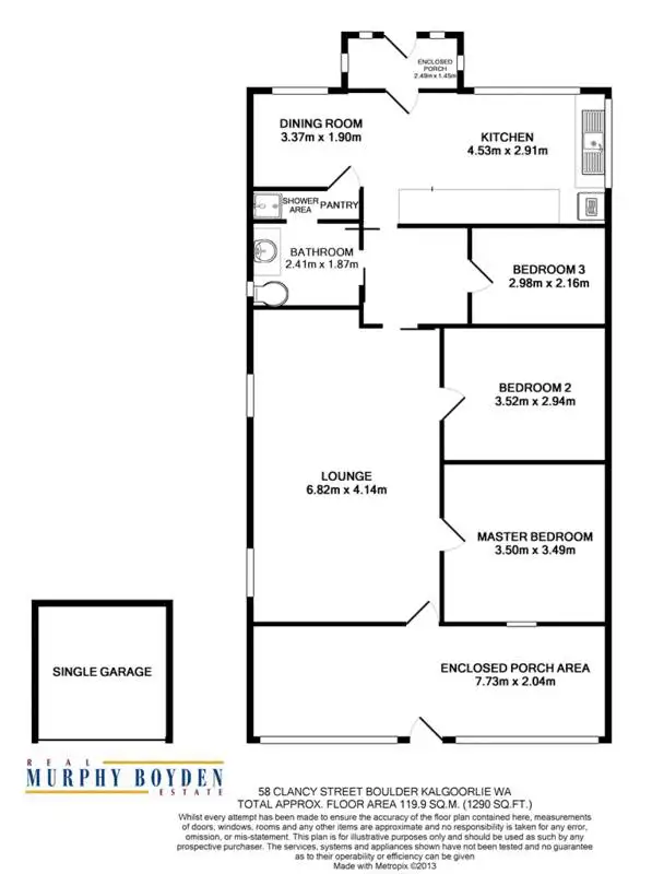 Floorplan of Homely house listing, 58 Clancy Street, Boulder WA 6432