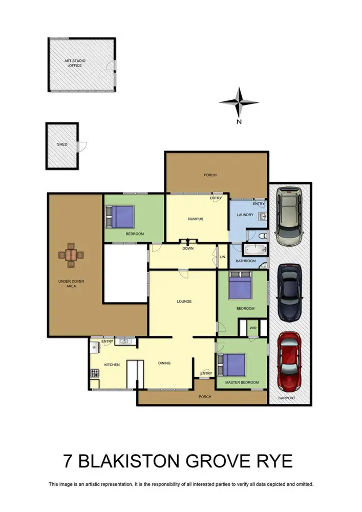 Floorplan of Homely house listing, 7 Blakiston Grove, Rye VIC 3941