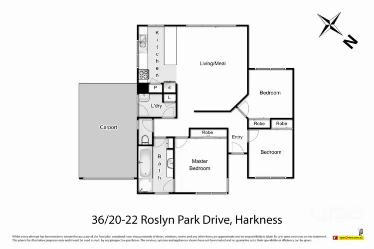 Floorplan of Homely unit listing, 36/20-22 Roslyn Park Drive, Harkness VIC 3337