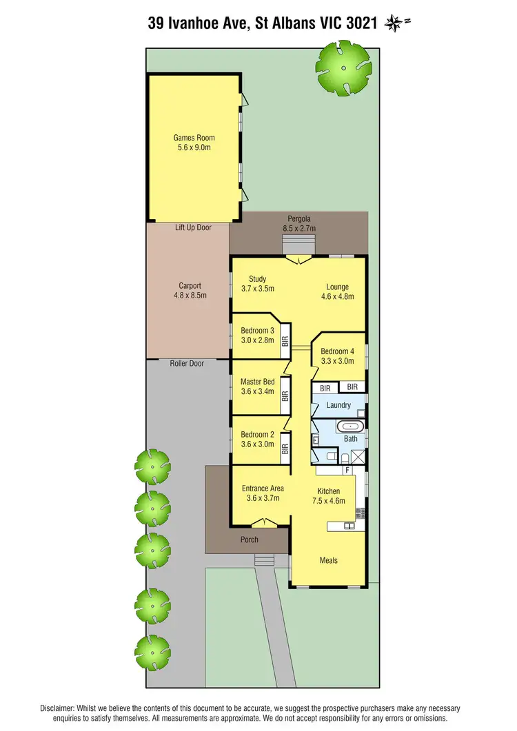 Floorplan of Homely house listing, 39 Ivanhoe Avenue, St Albans VIC 3021